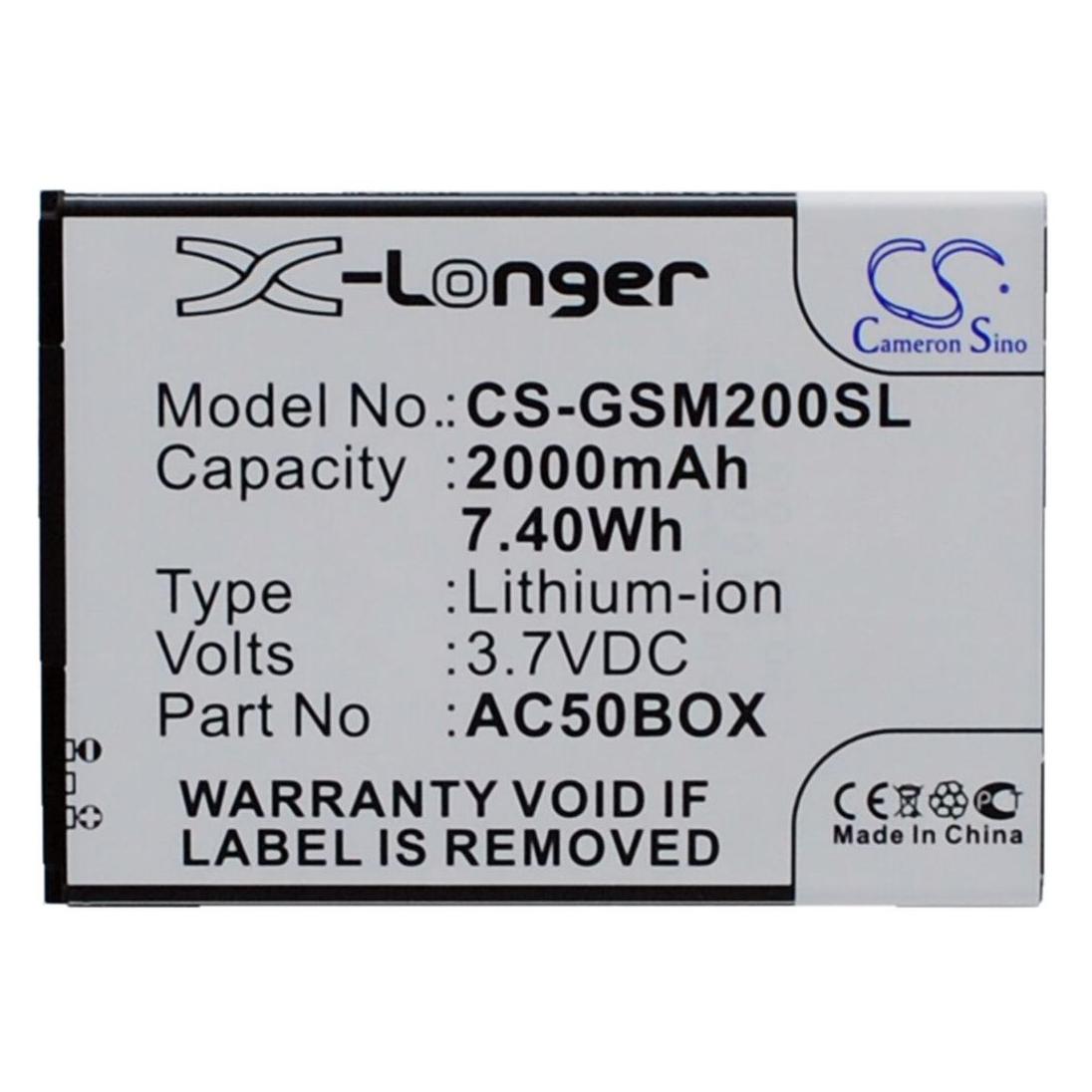 Battery for Archos 50 Neon etc (GSM200SL)