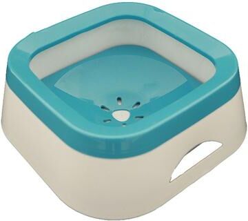 Friendly Fresh Finds Anti Splash Water Bowl For Dogs & Cats Large Capacity Drinker For Puppies & Pets blue