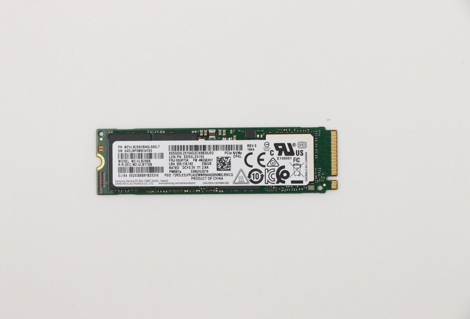 Lenovo 00UP734 M.2 SSD 256 GB