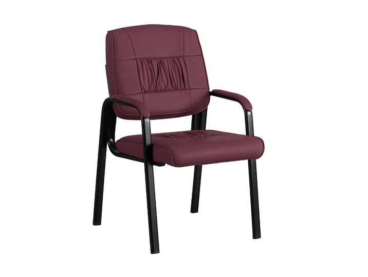 Konferenzstuhl Leder LUDWIG bordeaux