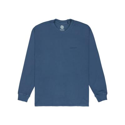 Longtop ELEMENT "Lowcase Pigment", Herren, Gr. S, blau (schwarz denim), Obermaterial: 100% Baumwolle., Tops Shirt