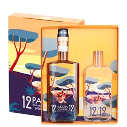 Pastis 12/12 de Saint Tropez - Mit Etui Sunset + Karaffe - 0.7L