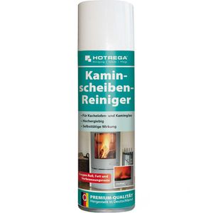Hotrega Kaminscheibenreiniger Schaum, wirkt selbsttätig und rückstandsfrei, Spray 300 ml