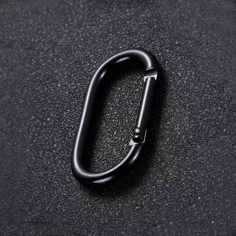 INF Karabiner, 10er-Pack Schwarz