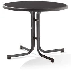 SIEGER  209/ Boulevard-Klapptisch, Ø 86x72 cm, eisengrau
