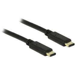 Delock USB-C® Kabel USB 2.0 USB-C® Stecker, USB-C® Stecker 2.00 m Schwarz 83332