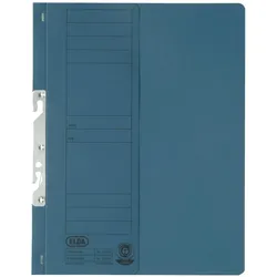 Elba, Mappe, Einhakhefter aus Karton, blau, Behördenheftung halber Vorderdeckel, gepackt zu 50 Stück (A4, 50x)