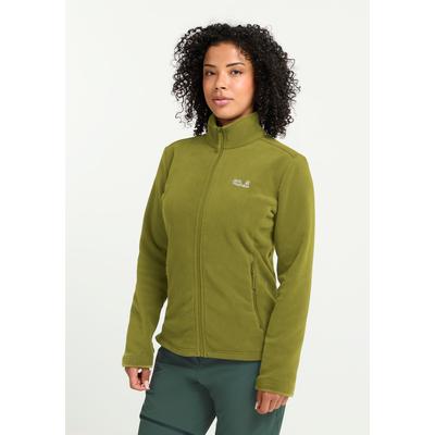 Fleecejacke JACK WOLFSKIN "TAUNUS 200 FZ W", Damen, Gr. S (36), grün (khakigrün), Obermaterial: 100% POLYESTER. Futter: 100% POLYESTER, Jacken Fleecejacke, mit 3-in-1 System-Kompatibilität, aus Polyester