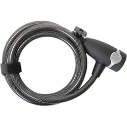 CONTEC Spiralkabelschloss EcoLoc 185 cm schwarz Ø 10 mm, Sicherheitsstufe: 5