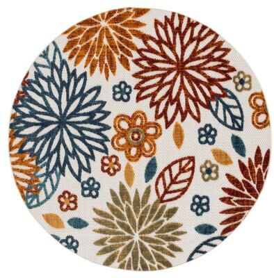SAFAVIEH Cabana Lyla Indoor/ Outdoor Waterproof Patio Floral Rug