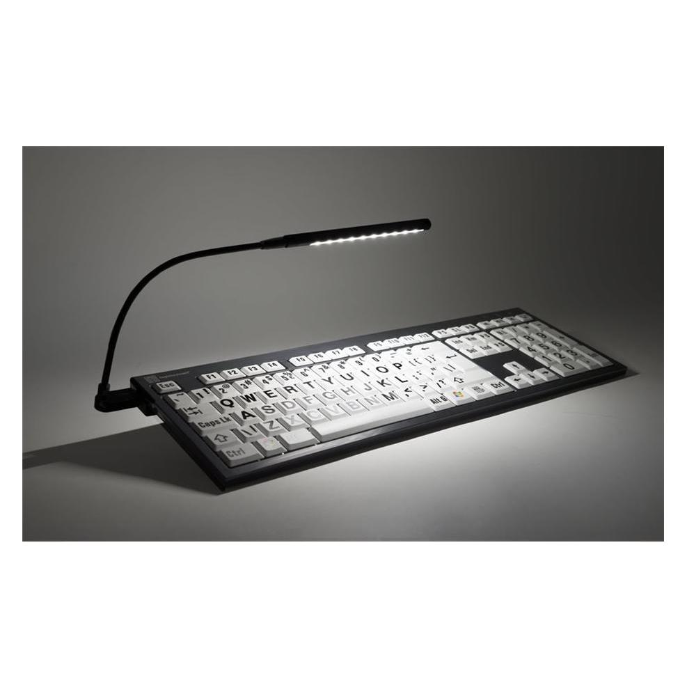 Logickeyboard LogicLight v2 USB Keyboard Light (schwarz) (Eng. Int., Kabelgebunden) (LL-Black2)