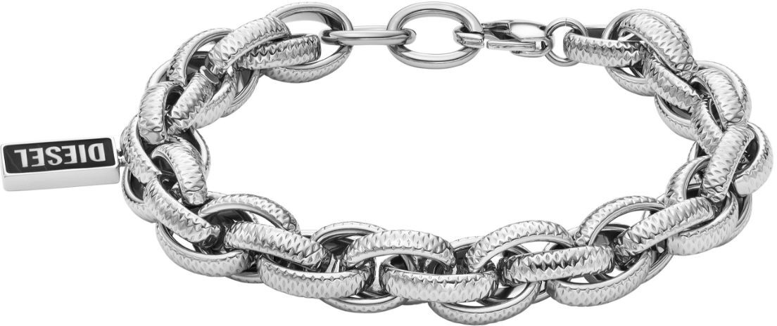 Diesel Steel hopeanvärinen rannekoru DX1514040