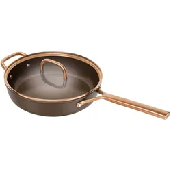 Zwilling Milano Schmorpfanne mit Glasdeckel 28cm Braun, Pfanne + Kochtopf, Braun