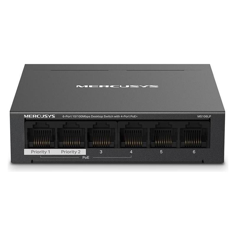 Mercusys MS106LP 6xFE desktop switch 4xPoE+ (6 Ports) (MS106LP)