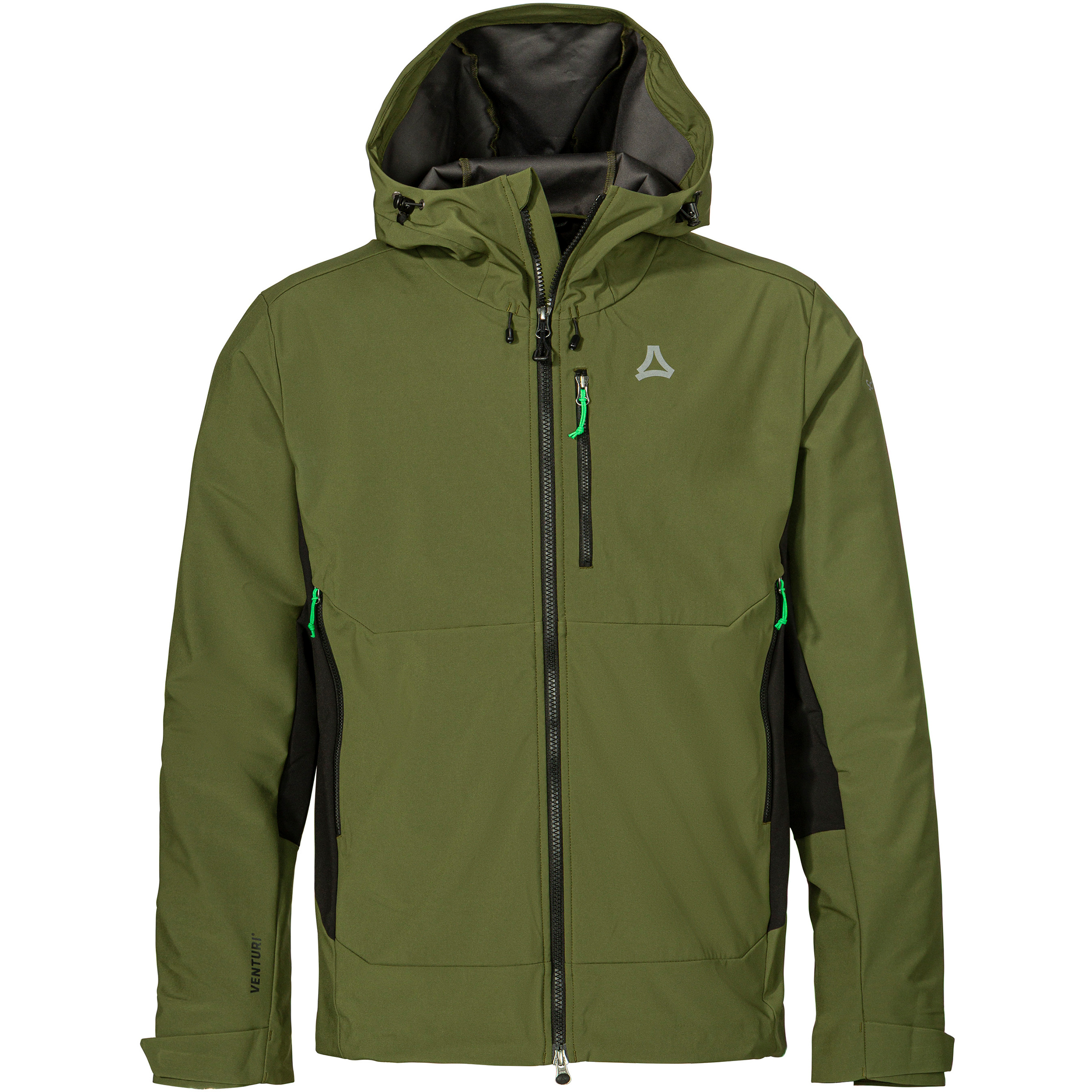 Schöffel Style Milagle Softshell Herren Softshelljacke oliv Größe 3XL Skitour Isolierend Wasserabweisend