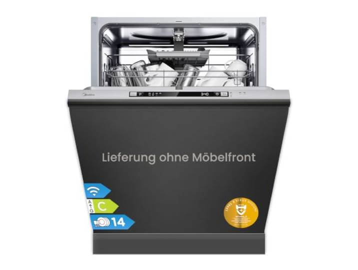 Midea Geschirrspüler Vollintegriert 60cm Einbau Spülmaschine C-Klasse