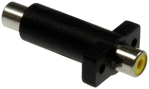 Lyndahl Cinch AV Adapter [1x Cinch-Buchse - 1x Cinch-Buchse] Schwarz/Gelb