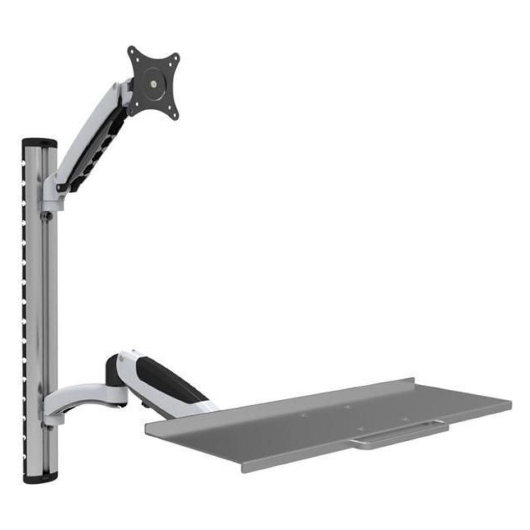 Techly ICA-PLW 02 support dcran plat pour bureau 68,6 cm (27) Argent (Wand, 27", 8 kg) (ICA-PLW 02)
