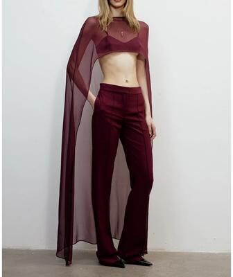 Multisell Products Hub Long Party Tops, Solid Color Sheer Cover ups Summer Holiday, O Neck Cape Blouse Female a one Size