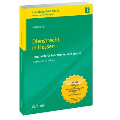 Dienstrecht in Hessen, Taschenbuch von Wolfgang Bott, Link, Carl, 978-3-556-06920-2