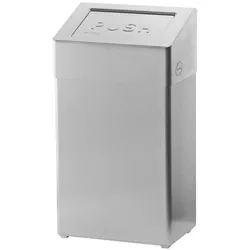 All Care SanTRAL Edelstahl - Abfallbehälter 50 Liter - Mülleimer - geschlossen