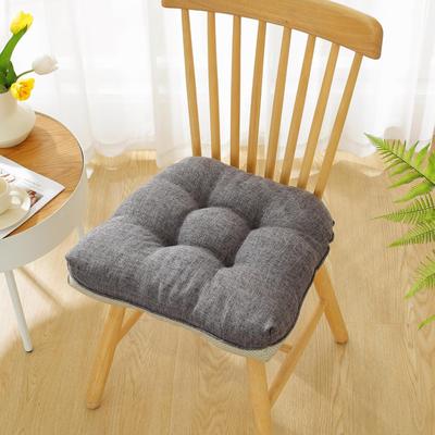 Garvee 2 PCS Cotton-Linen Tufted Chair Cushion, Soft & Comfortable
