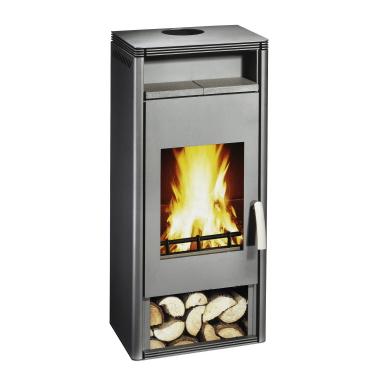 WAMSLERHAUSU Kaminofen KF 101 - OF / W, 8kW Orpheus mit Warmhaltefach 08050113