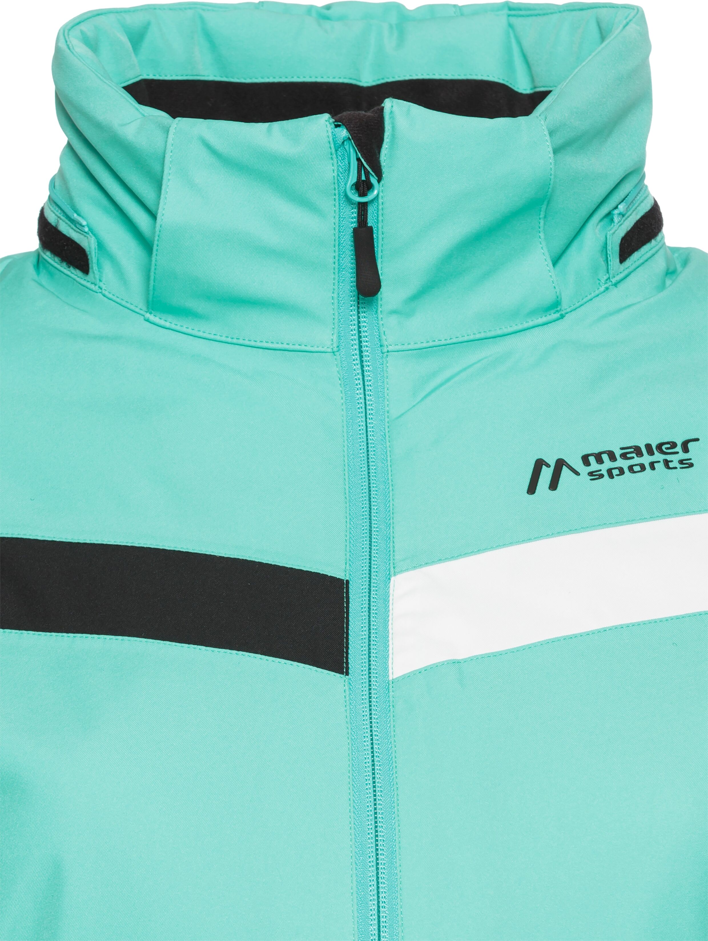 Winterjacke MAIER SPORTS "Damen Jacke wattiert", Damen, Gr. 52, grün (electric grün), Obermaterial: 100% Polyester, Windstopperbündchen mit verstellbarem Klettverschluss, Jacken Winterjacke, mit variierbarem Schneefang, wasser- und winddicht, atmungsaktiv