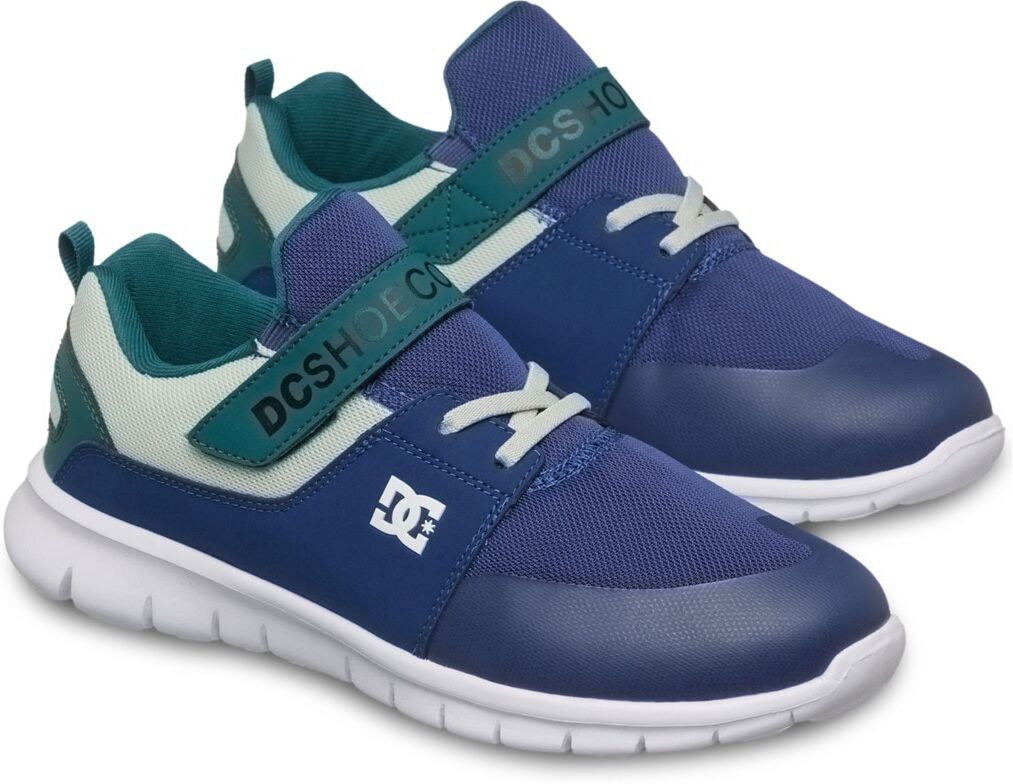 Sneaker DC SHOES "Heathrow Prestige Ev", Jungen, Gr. 13,5(31), grün (dc navy, grün), Obermaterial: Textil (Mmf), Futter: Textil, Laufsohle: EVA., Schuhe Sneaker