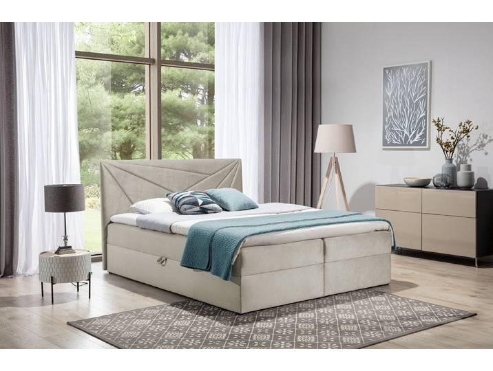 MF Design Boxspringbett Boxspringbett TOP 5 mit Bettkasten und Federautomatik, Vorhanden