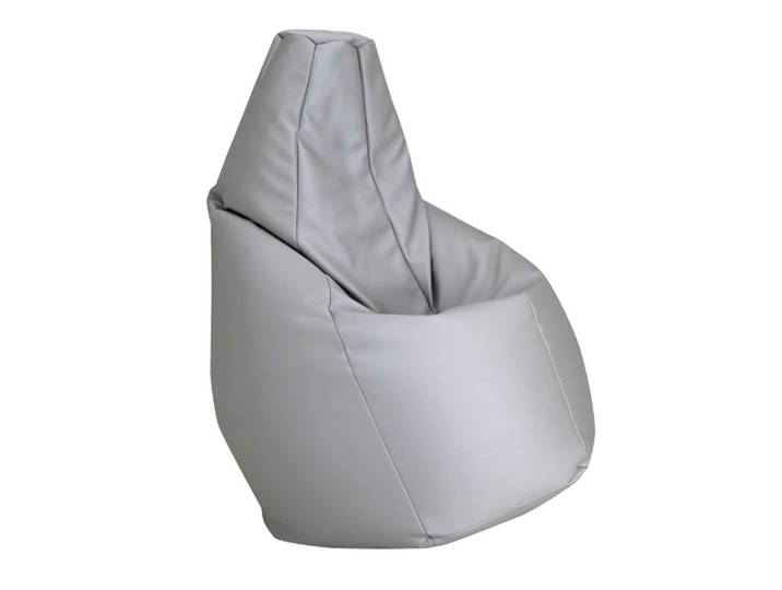 ZANOTTA fauteuil anatomique SACCO (Gris - Faux cuir Vip)