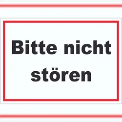 HB-Druck Bitte nicht stören Aufkleber A9 (37x52mm)