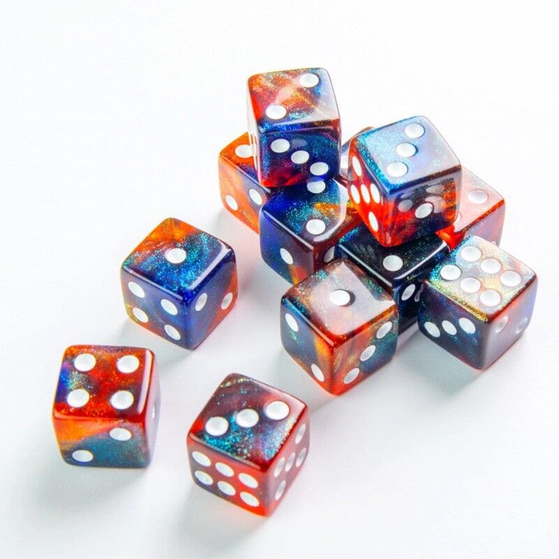 Gamegenic Galaxy Series Mars - Set de 12 Dés de 6