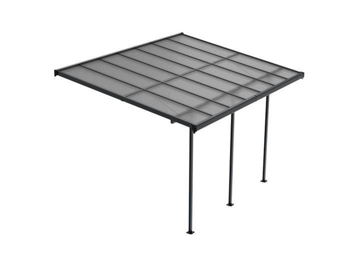 TERRASSENDACH Borneo Aluminium 4x3m dunkelgrau