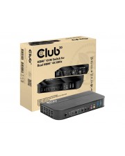 Club 3D HDMI KVM SWITCH FOR DUAL 4K60HZ Digital/Display/Video (CSV-1382)