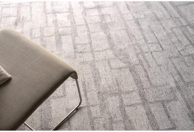 Exquisite Rugs Naturals Handmade Hand-tufted New Zealand Wool on Canvas Ivory/Gray Area Rug