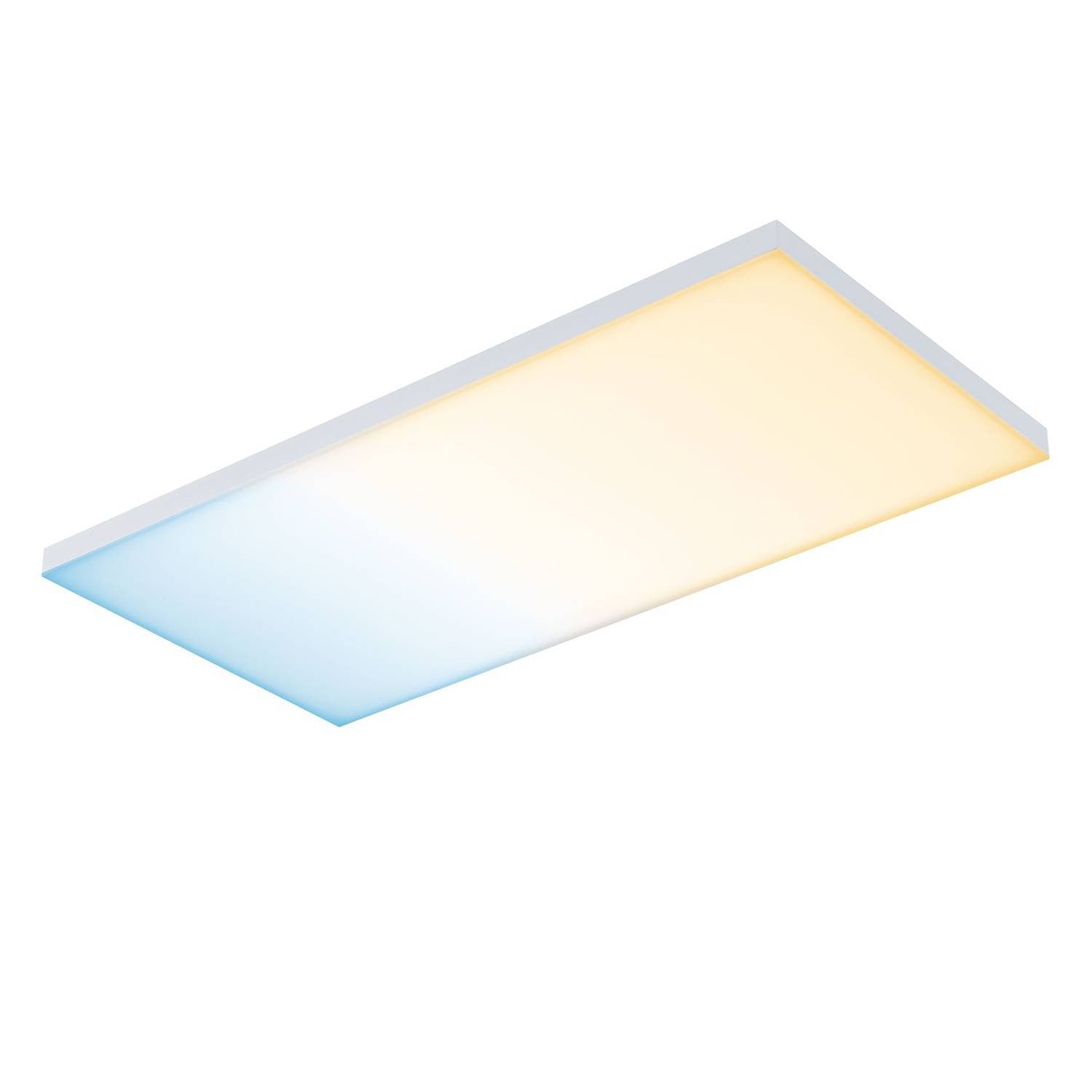 Paulmann LED-paneel Velora wit met glas en metaal