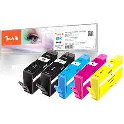 Peach, Druckerpatrone, Spar Plus Tintenpatronen kompatibel zu No. 655 series (BK, C, M, Y)