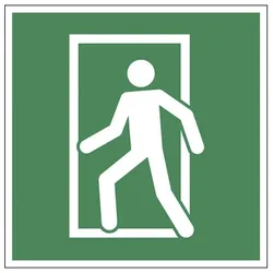 LimarLite Rettungszeichen »Ausgangstür für Nebenfluchtwege, die nicht über Hauptfluchtwege, 20x20 cm
