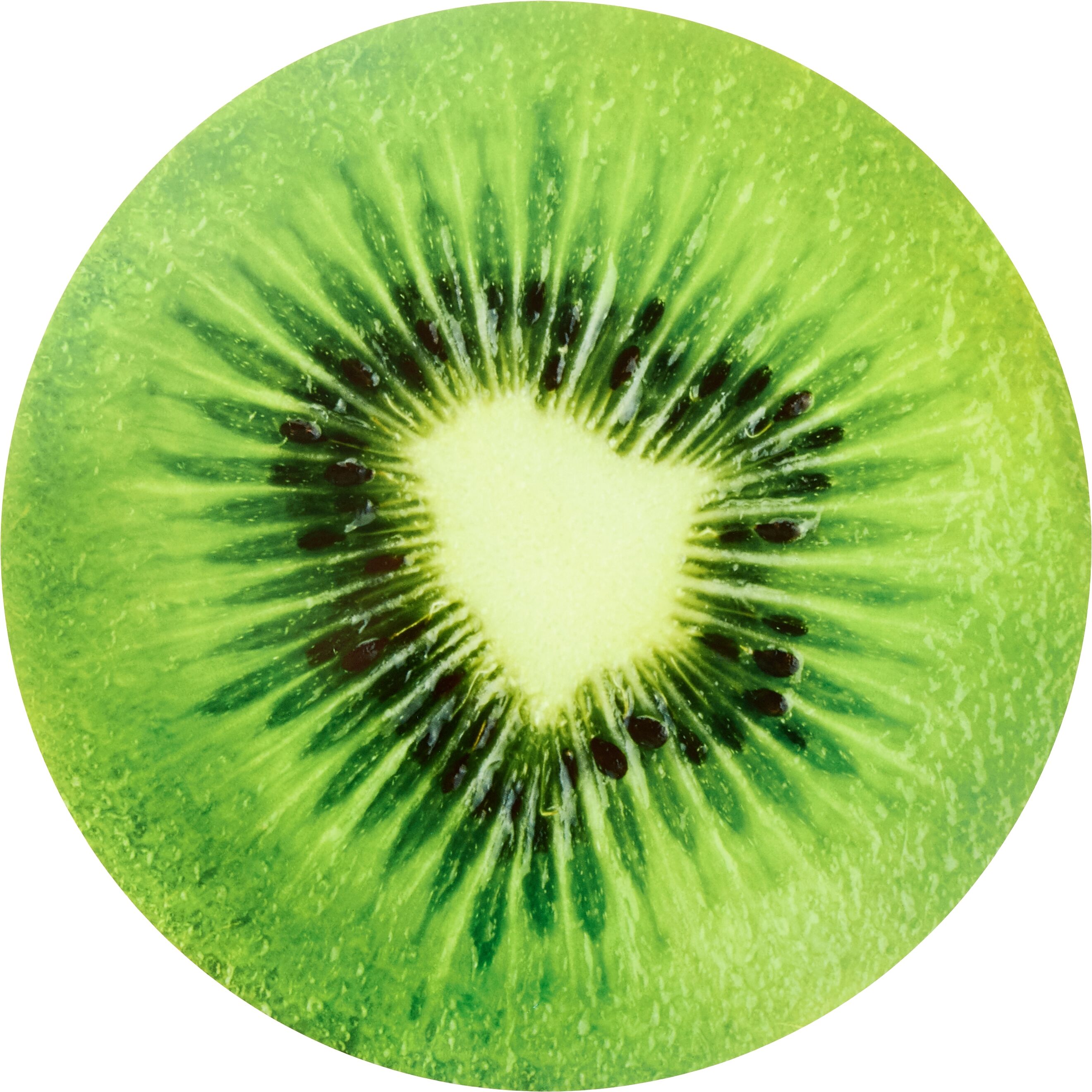 Platzset STUCO "Summer Fruits Kiwi", grün, 6 Stk., Polypropylen, Obermaterial: 100% Polypropylen, Platzsets, Platzset, rund