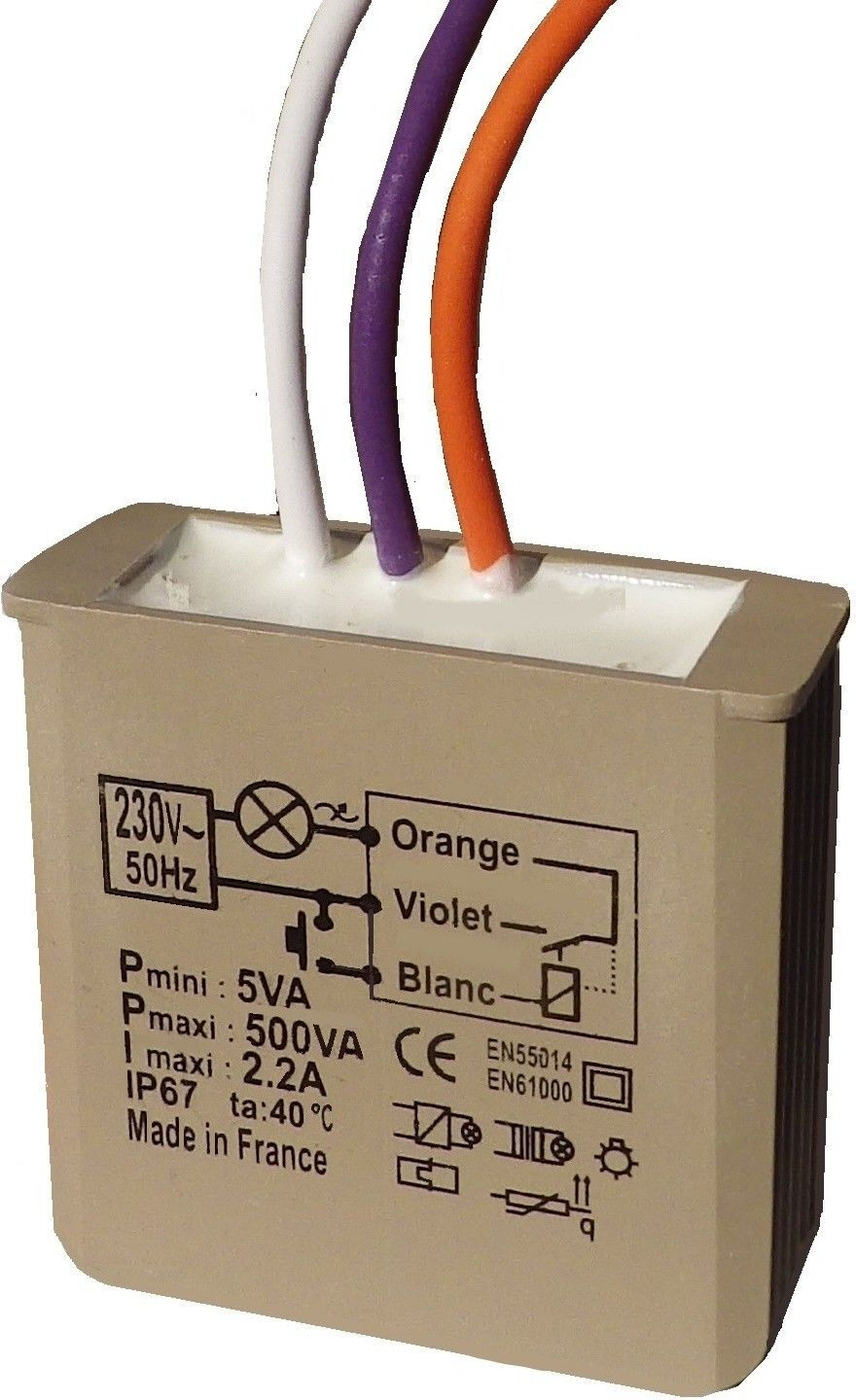 Minuterie 500 W sans neutre YOKIS MTM500E