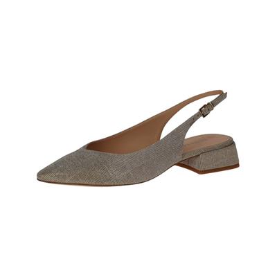 Slingpumps PETER KAISER "Peter Kaiser Pumps Textil", Damen, Gr. 38,5, beige (sand), Textil, Schuhe Slingpumps