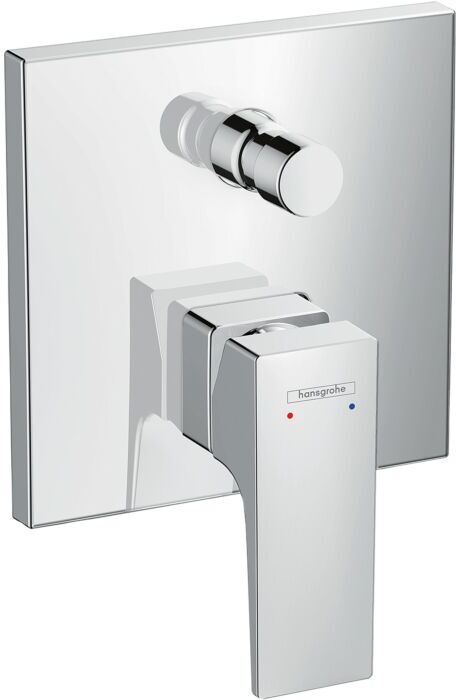 Hansgrohe Metropol Wannenarmatur 32545000 chrom, Unterputz, 2 Verbraucher, mit Zungengriff