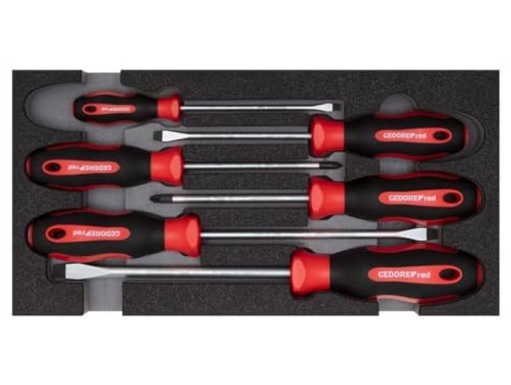 Juego de destornilladores PZ + SL\, módulo CT 2/6\, 6 piezas