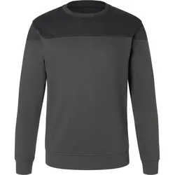 KÜBLER SHIRTS Sweatshirt dunkelgrau/schwarz 3XL - 5222 6406-9899-3XL - dunkelgrau/schwarz