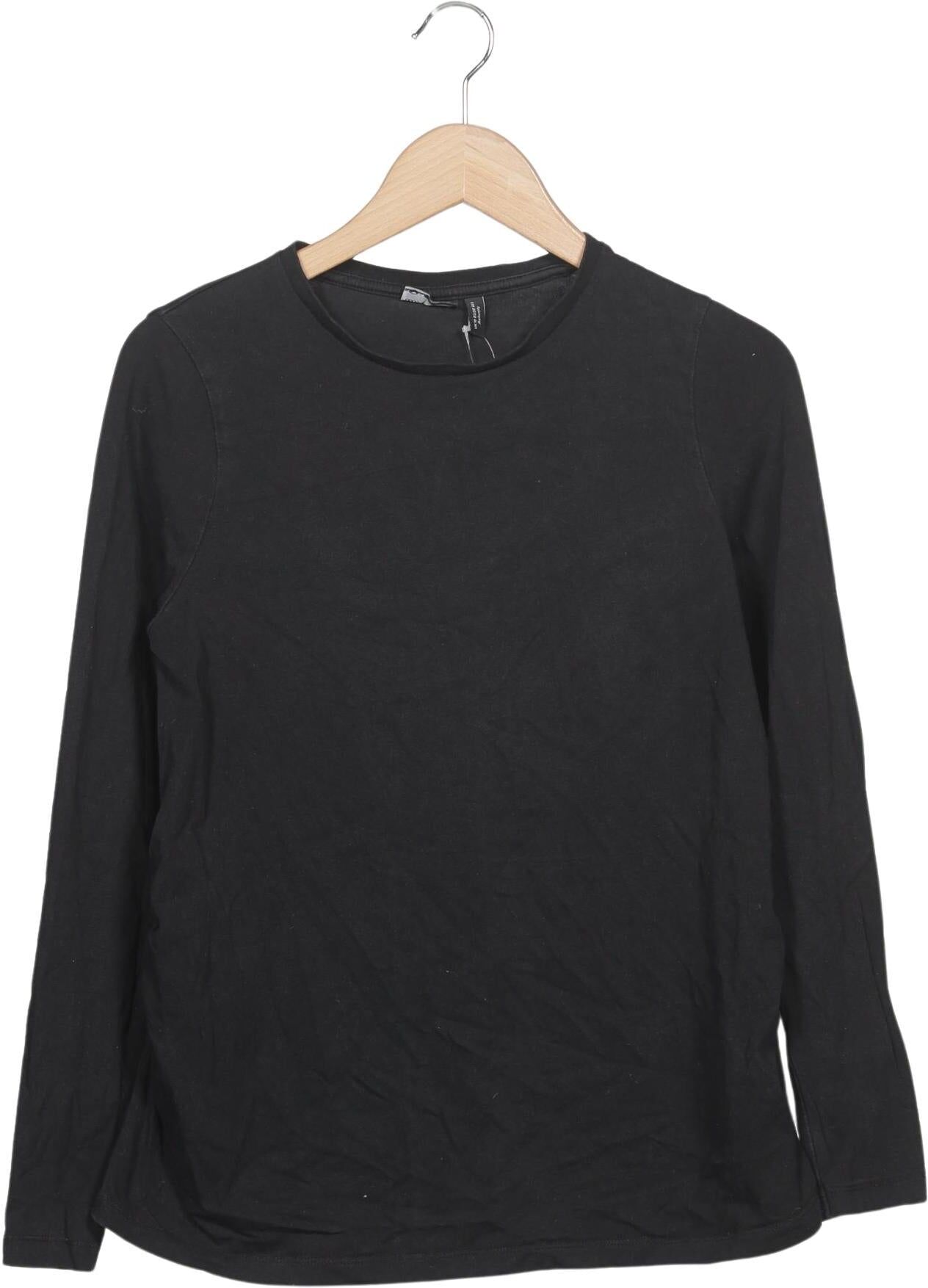 asos Maternity Damen Langarmshirt, Schwarz, Gr. EU 38, Elasthan / Baumwolle - Second Hand