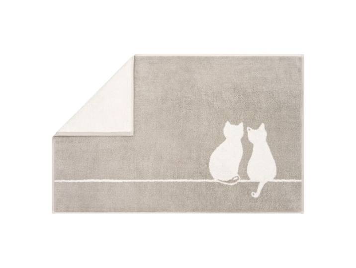 Cawö Badevorleger Cute Cats, 50x80 cm grau-weiss