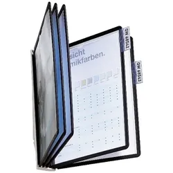Durable Sichttafelständer Sherpa Display System wall 5 schwarz Packung mit 5 Stück