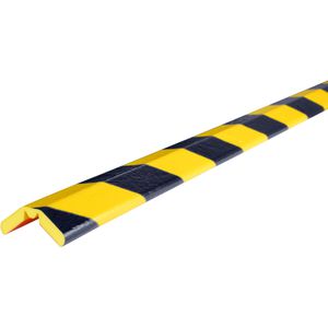 Knuffi Schutzprofil Typ W Flex, PW-3100, selbstklebend, 5m Länge, schwarz / gelb, 26 x 26mm, Ecken- & Kantenschutz