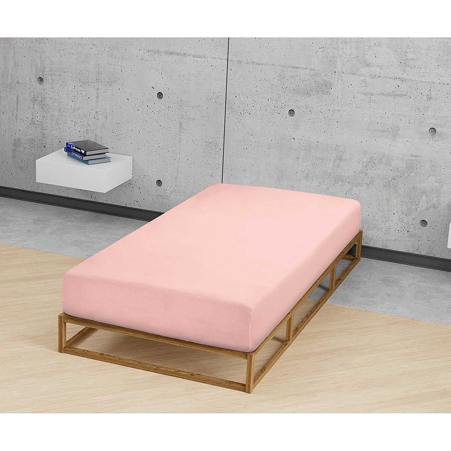 home24 Hoeslaken Sleep & Protect blauw/koraal